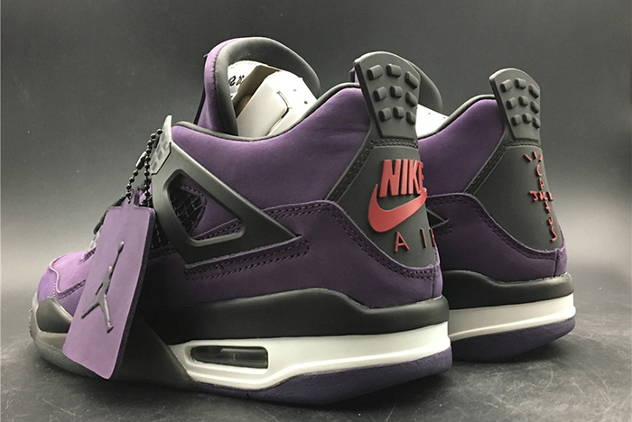 AIR JORDAN 4 RETRO PURPLE DYNASTY/VAR RED-BLACK
