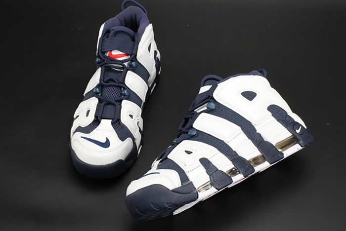 Nike Air More Uptempo "Olympic" White/Midnight Navy mens 414962-104