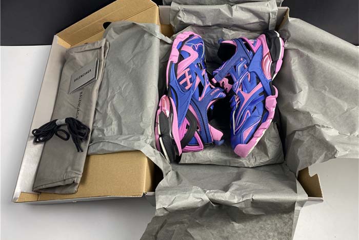 Balenciaga TRACK 2 OPEN SNEAKER BLUE/PINK W2GN3 4050