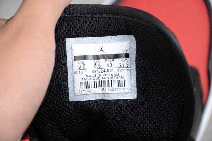 Air Jordan 1 Mid Gym Red Black 554724-610