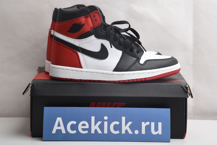 JORDAN 1 RETRO HIGH SATIN BLACK TOE - CD0461-016