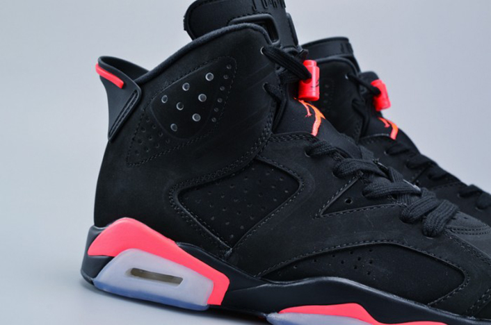 AIR JORDAN 6 RETRO "INFRARED 2014" black mens 384664-023