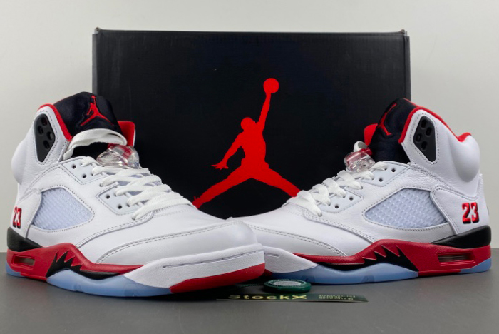 Air Jordan 5 Fire Red Black Tongue HQ7978-101