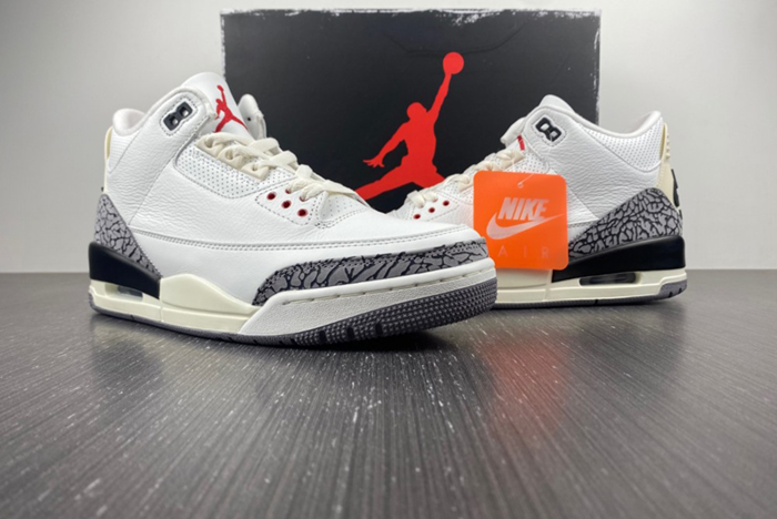 Air Jordan 3 White Cement Reimagined Shoes 2023  DN3707-100