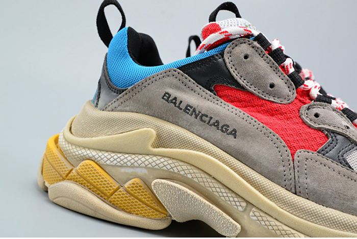 BALENCIAGA TRIPLE S TRAINER RED/ BLUE/ YELLOW 490673-W06E3-4365