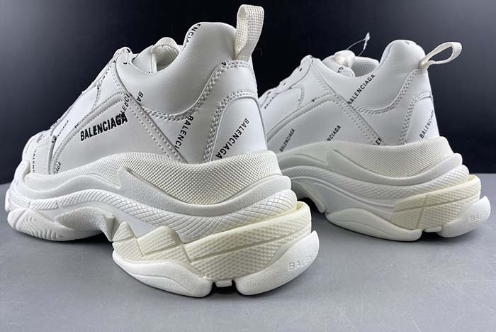 BALENCIAGA TRIPLE S TRAINERS WHITE LETTERS 541624 W09O1 8013