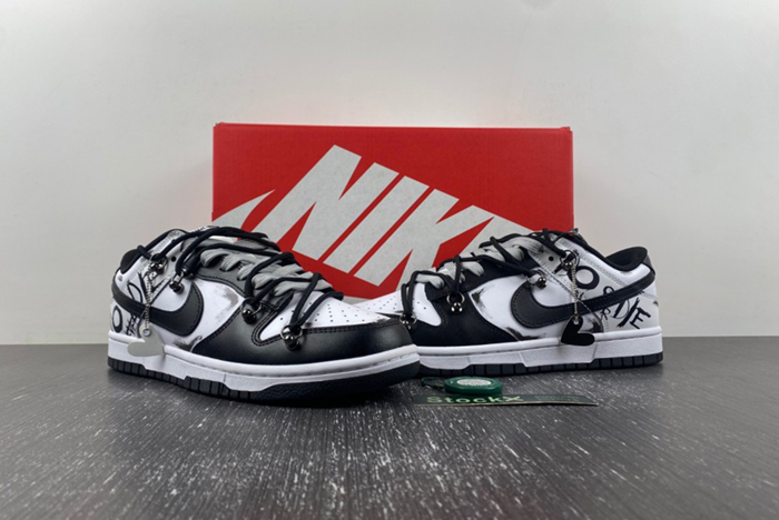 Nike SB DUNK LOW RETRO Strap co-branded Panda DD1391-100