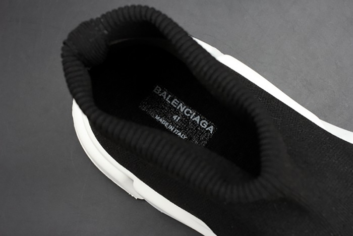Balenciaga Stretch Mesh High Top Sneaker Black White