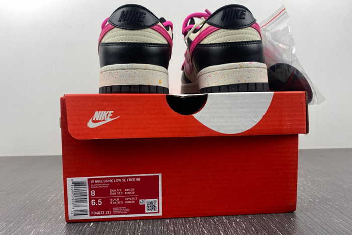 （Nike）Dunk Low Multi color swoosh FD4623-131-black rose