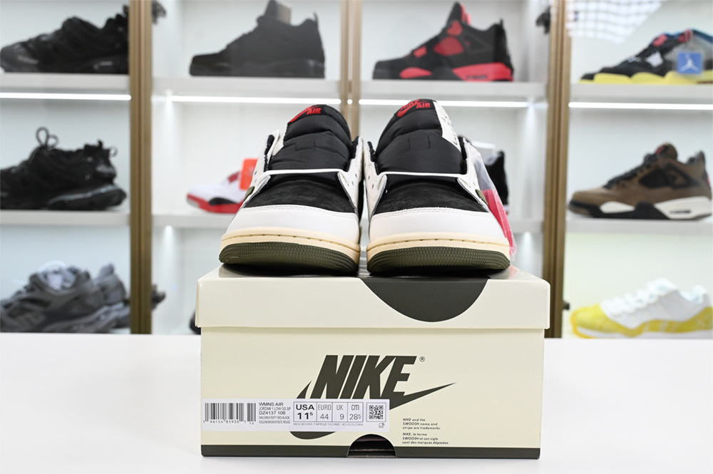 Travis Scott x Air Jordan 1 Low OG Olive  DZ4137-106