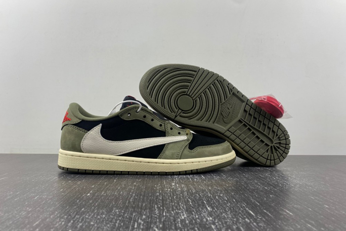 Travis Scott x Air Jordan 1 Low OG “Black/Olive” DM7866-002