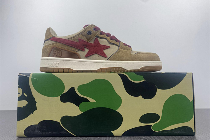 A Bathing Ape Bape SK8 Sta #6 Brown Pink