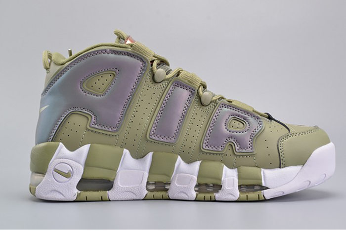 Nike Air More Uptempo "Iridescent" Dark Stucco/White 917593-001