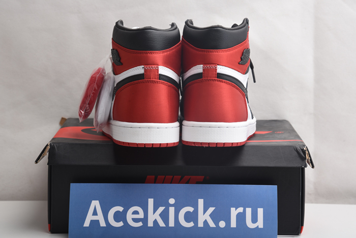 JORDAN 1 RETRO HIGH SATIN BLACK TOE - CD0461-016