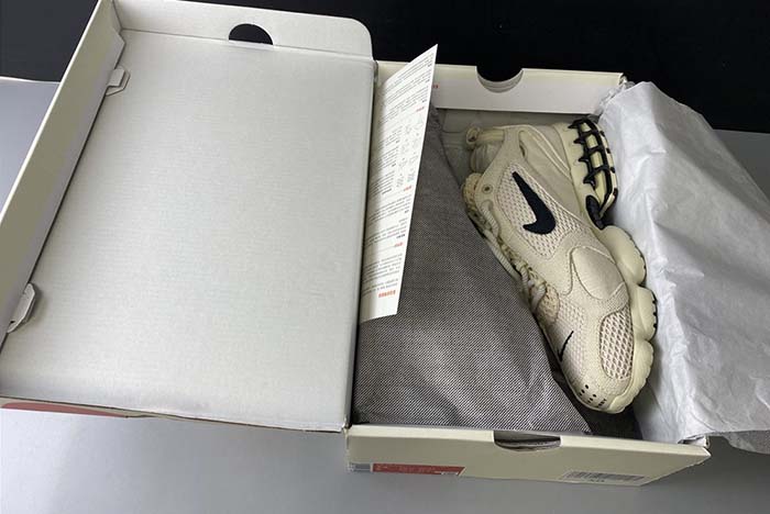 NIKE AIR ZOOM SPIRIDON CAGED STUSSY- FOSSIL CQ5486-200