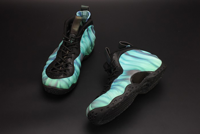 Nike Air Foamposite One "Northern Lights" Black/Green mens 840559-001