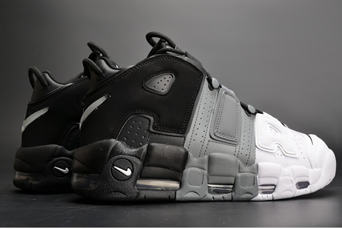 Nike Air More Uptempo "Tri-Color" black-Grey-White mens 921948-002