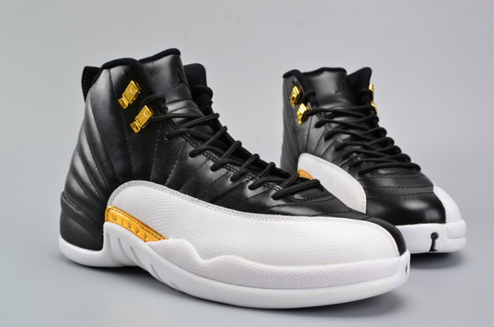 AIR JORDAN 12 RETRO "WINGS" black/ metallic gold-white mens 848692-033