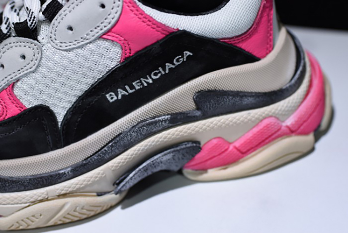 Balenciaga 17Fw Triple S Black Pink Women Sneaker 483523-W06E3-8080