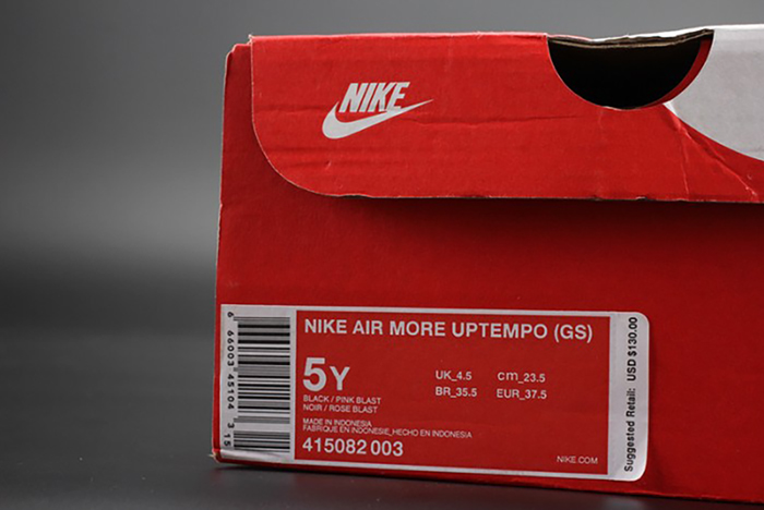 Nike Air More Uptempo GS "Hyper Pink" black/ pink womens 415082-003