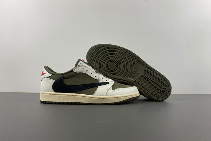 Travis Scott x Air Jordan 1 Low OG Medium Olive DM7866-200