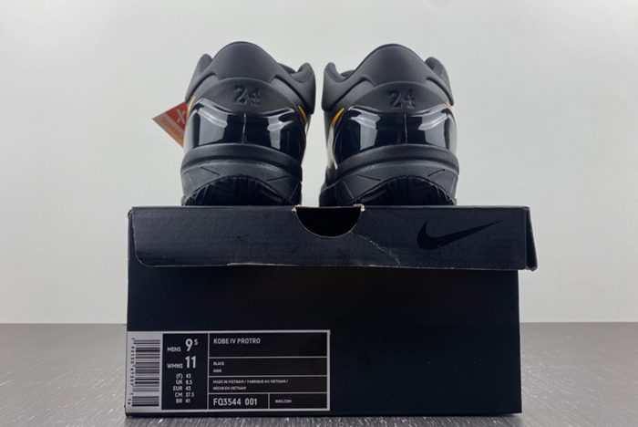Nike Kobe 4 Protro Black University Gold FQ3544-001