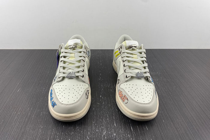 Nike Dunk White/Grey Low Chrome Hearts DD1503-107