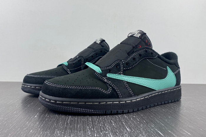 Travis Scott Air Jordan 1 Low Tiffany Phantom Custom DM7866-311