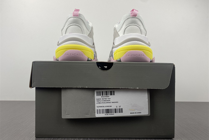 Balenciaga1.0 White /Grey/Pink /Yellow 524039 W2FW4 7541