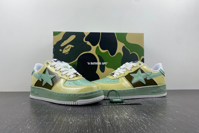 A Bathing Ape Bape Sta Nostalgic Yellow Green
