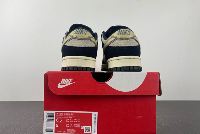 Nike Dunk Low LX Black Suede Team Gold  DV3054-001