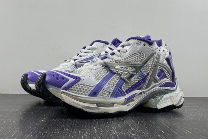Balenciaga Runner Sneaker in Purple, Grey, White, & Black 677402-W3RB3-5901