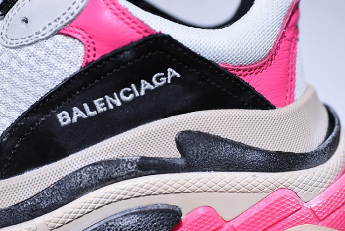 Balenciaga 17Fw Triple S Black Pink Women Sneaker 483523-W06E3-8080