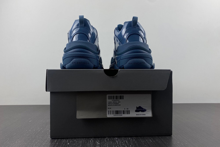Balenciaga Triple S Rubber Sneaker in Blue 734954 W2PAA 4000
