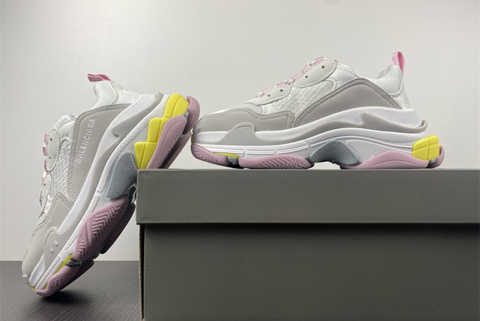 Balenciaga1.0 White /Grey/Pink /Yellow 524039 W2FW4 7541