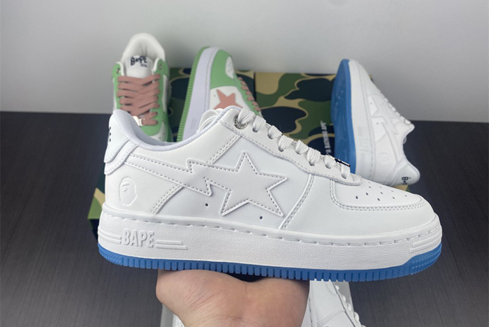 A Bathing Ape Bape Sta WHITE BLUE