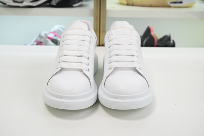 ALEXANDER MCQUEEN SOLE SNEAKERS 462214-WHGP7-9374-PURE WHITE GOLDEN LETTERS