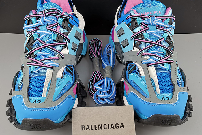 BALENCIAGA TRACK RUNNERS BLUE 542436W1GB54162