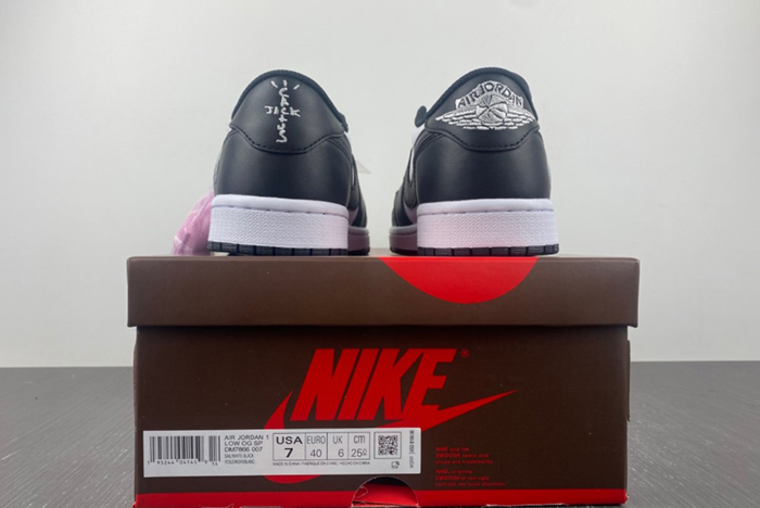 TRAVIS SCOTT X AIR JORDAN 1 LOW WHITE/BLACK/WHITE DM7866-007