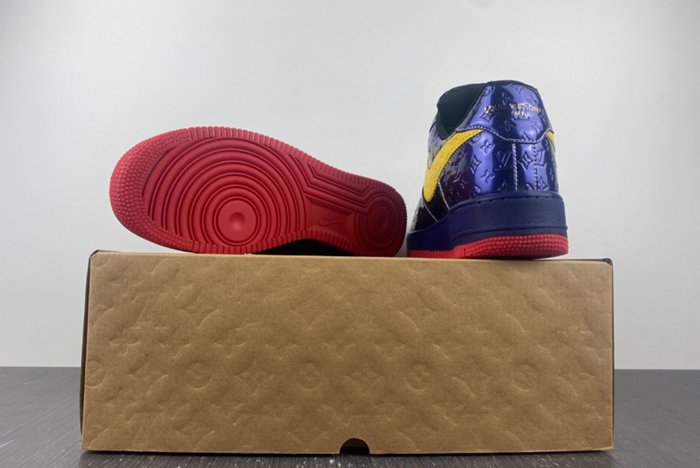 Louis V x Nike Air Force LV Black/Blue/Yellow