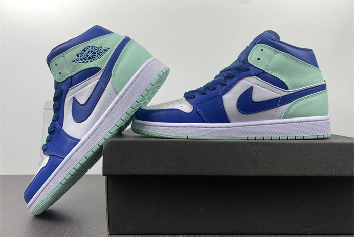 AJ1 AIR JORDAN 1 MID  " Blue Mint "554724-413