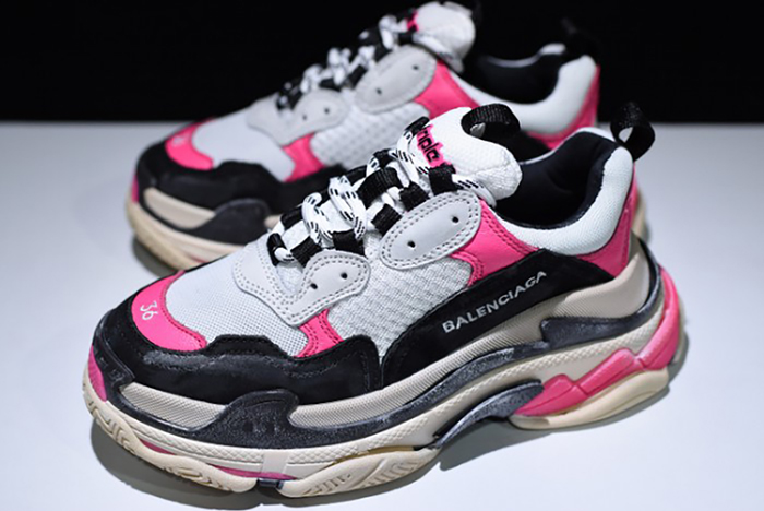 Balenciaga 17Fw Triple S Black Pink Women Sneaker 483523-W06E3-8080