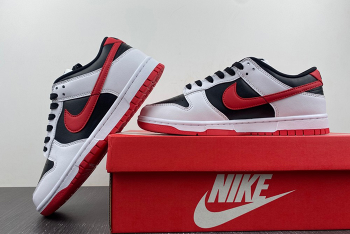Nike Dunk Low Retro White Black University Red FD9762-061