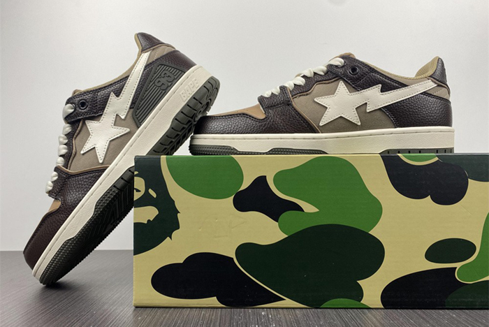 A Bathing Ape Bape Sta BROWN GREY