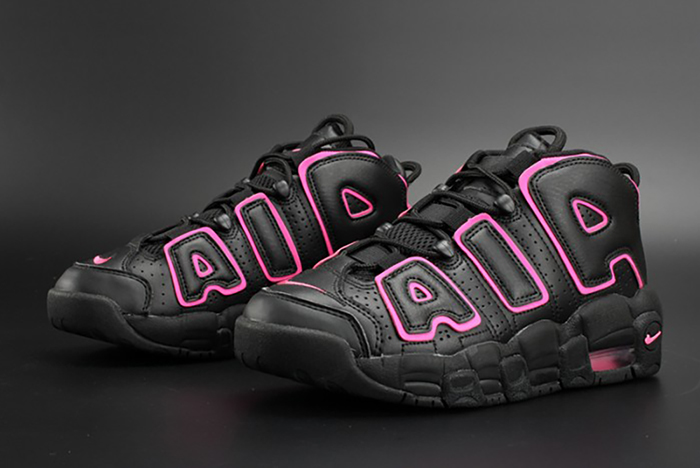 Nike Air More Uptempo GS "Hyper Pink" black/ pink womens 415082-003