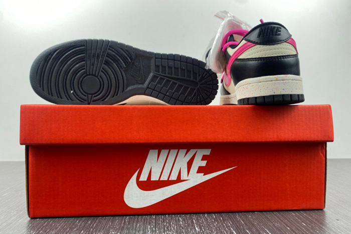 （Nike）Dunk Low Multi color swoosh FD4623-131-black rose