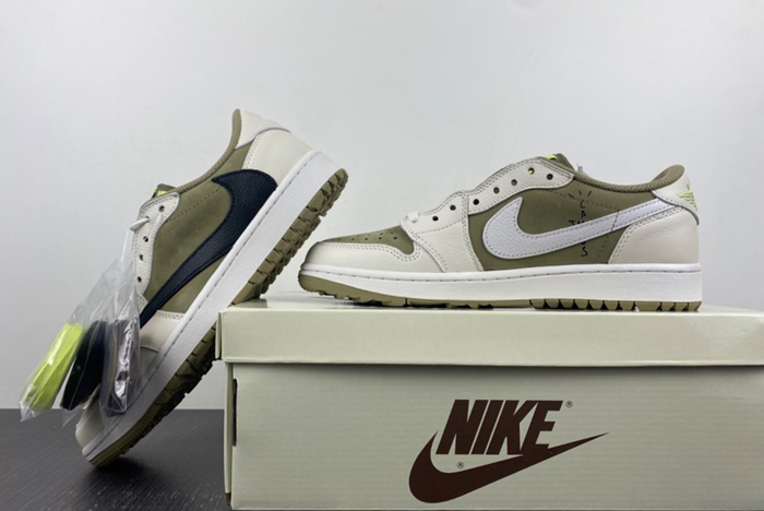 Jordan 1 Retro Low Golf Travis Scott Neutral Olive  FZ3124-200