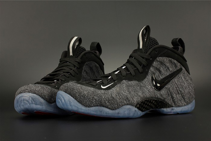 NIKE AIR FOAMPOSITE PRO "TECH FLEECE" dark grey mens 624041-007