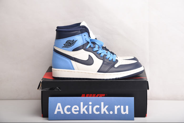 AIR JORDAN 1 OBSIDIAN UNIVERSITY BLUE 555088-140