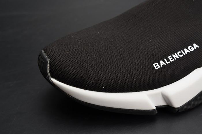 Balenciaga Stretch Mesh High Top Sneaker Black White 454485 W05G0